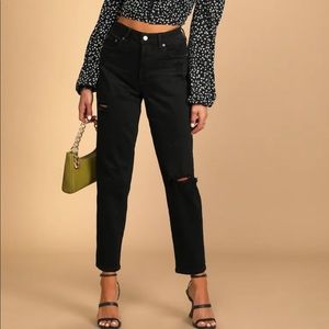 Daze Denim Black High Waisted Jean NWOT